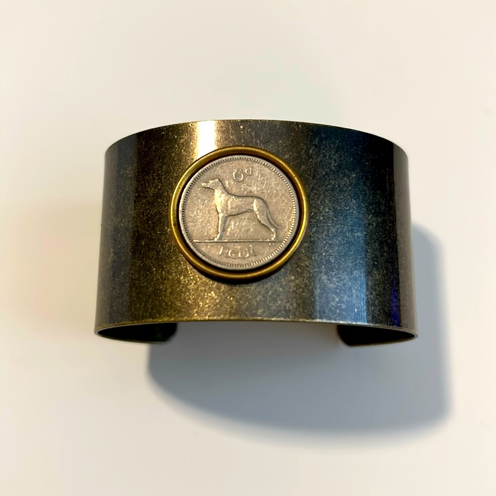 Irish Sixpence Metal Bracelet